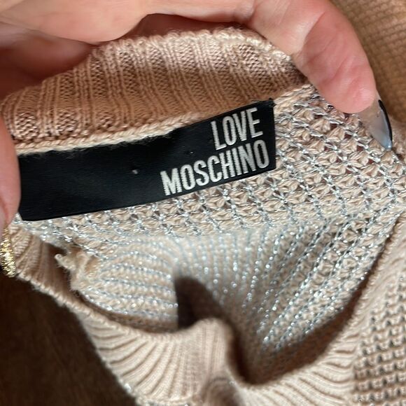 Love Moschino, us 4 knit tunic metallic threads wool blend made in Italy - Picture 7 of 12